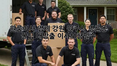 원룸이사 업체 강원 원주시 명륜동🏡 꿀팁 대방출! #이사보험필수